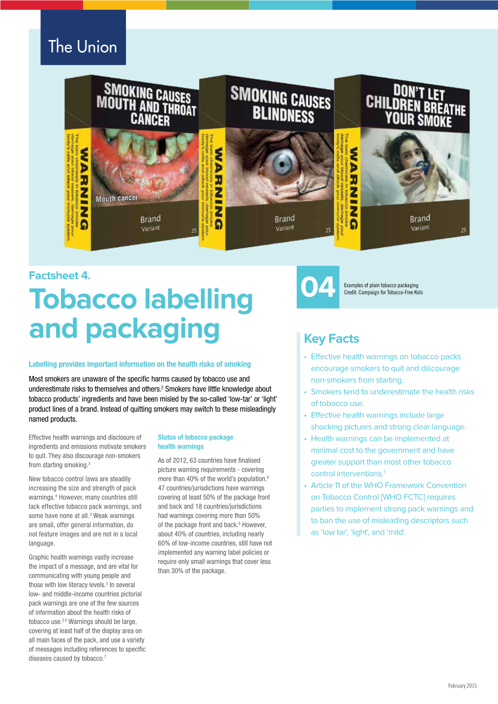 Tobacco Labelling and Packaging