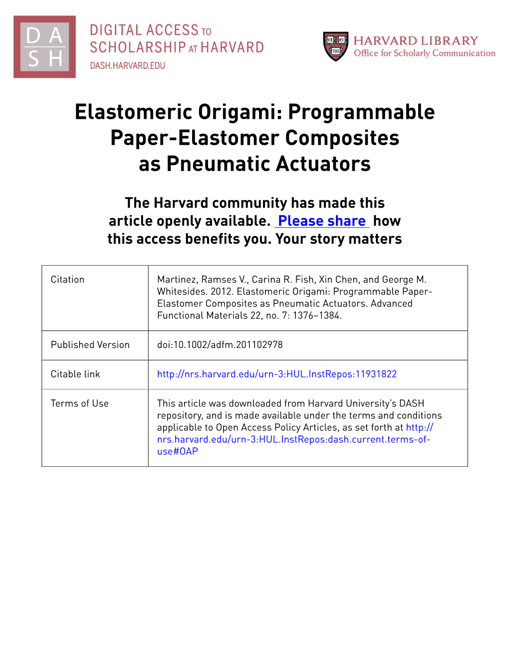 Programmable Paper-Elastomer Composites As Pneumatic Actuators