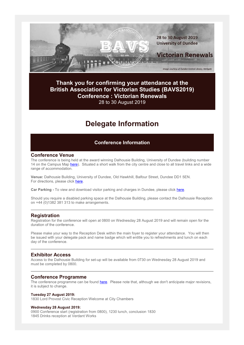 Delegate Information