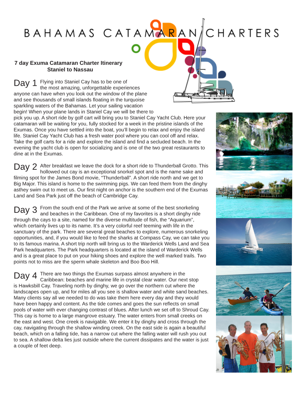 The Exumas Sample Itinerary