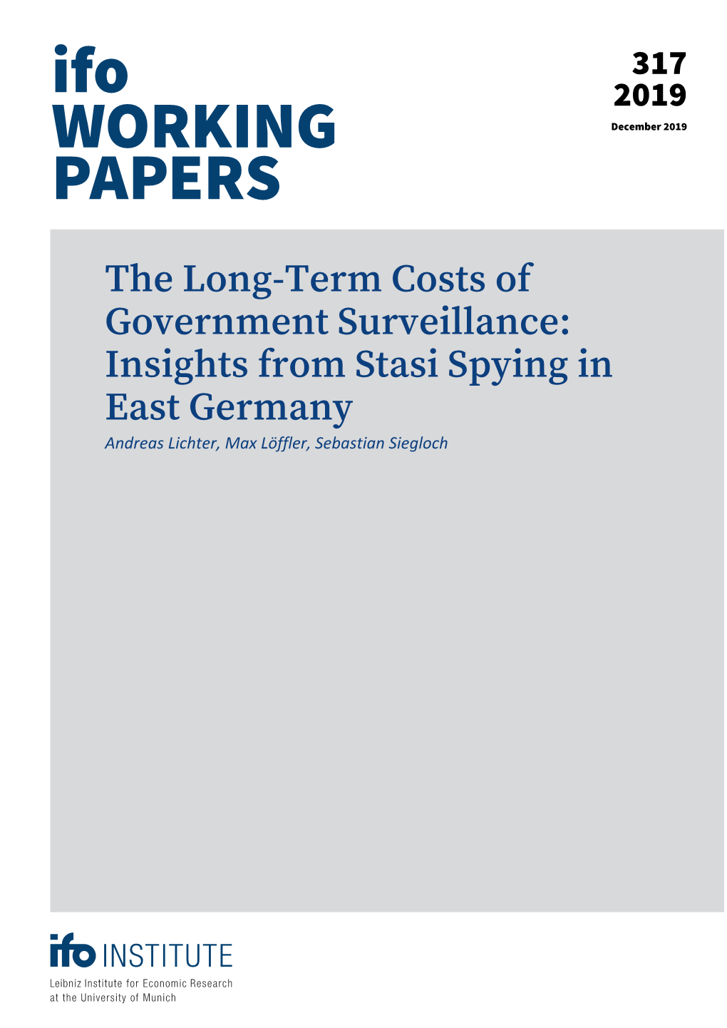 Insights from Stasi Spying in East Germany