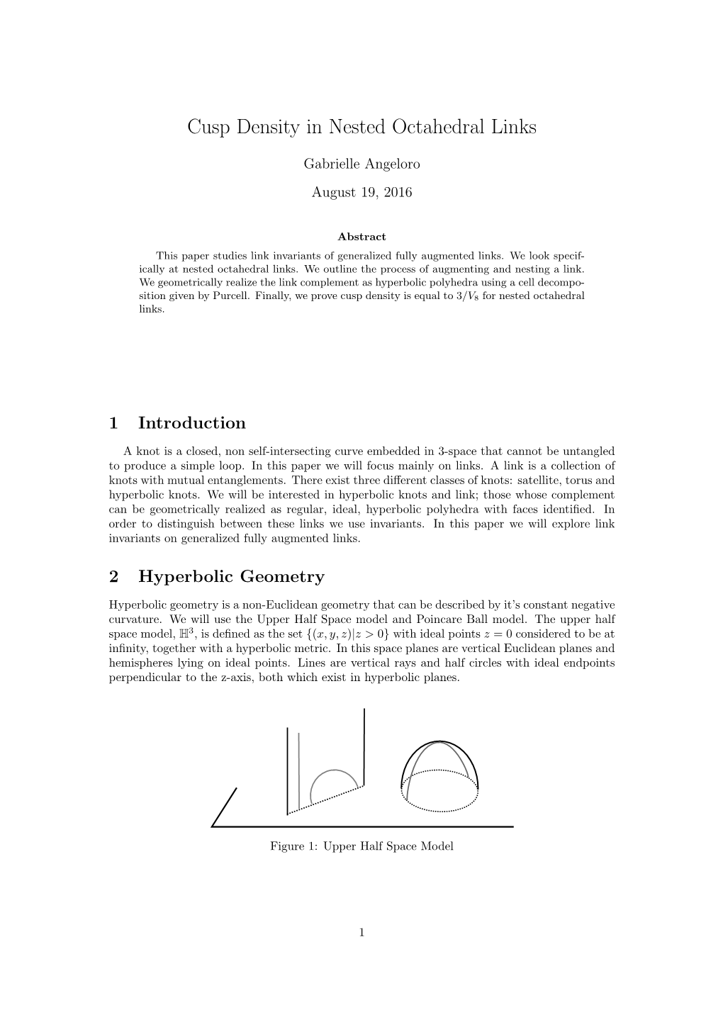 Cusp Density in Nested Octahedral Links