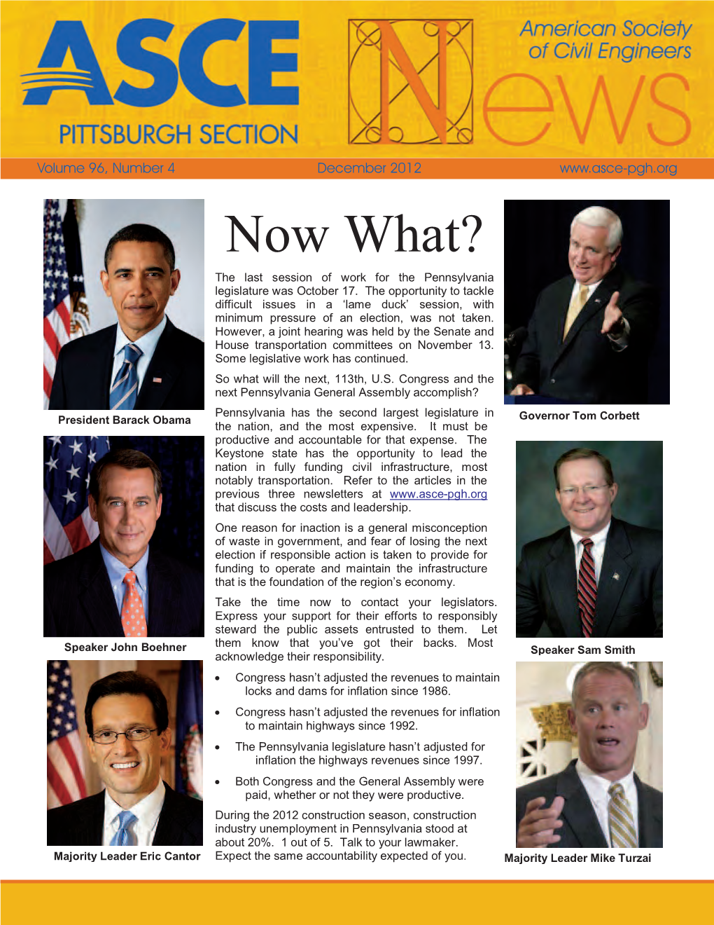 Now What? the Last Session of Work for the Pennsylvania Legislature Was October 17