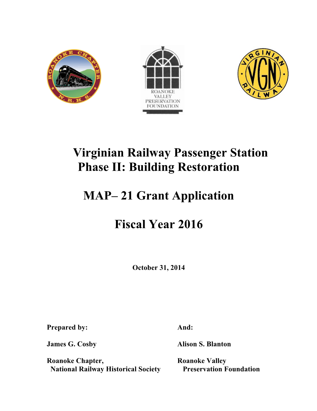 Virginian Railway Passenger Station Phase II: Building Restoration