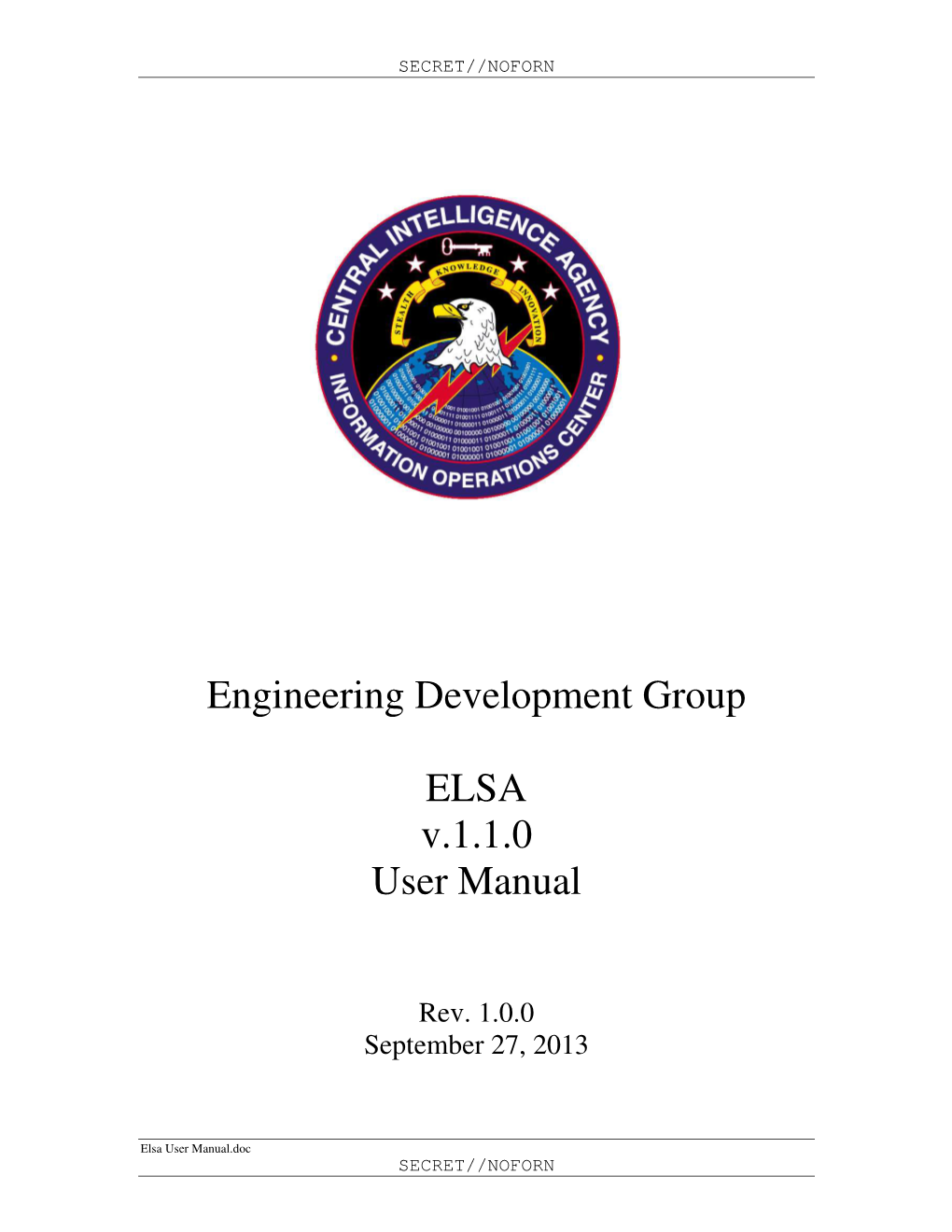 Engineering Development Group ELSA V.1.1.0 User Manual