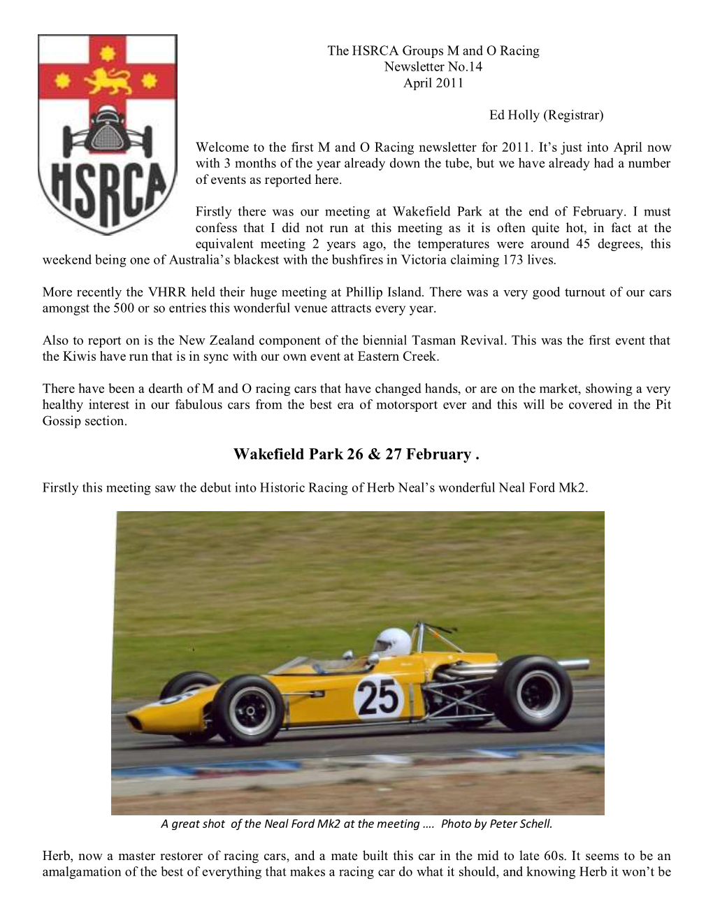 Wakefield Park 26 & 27 February