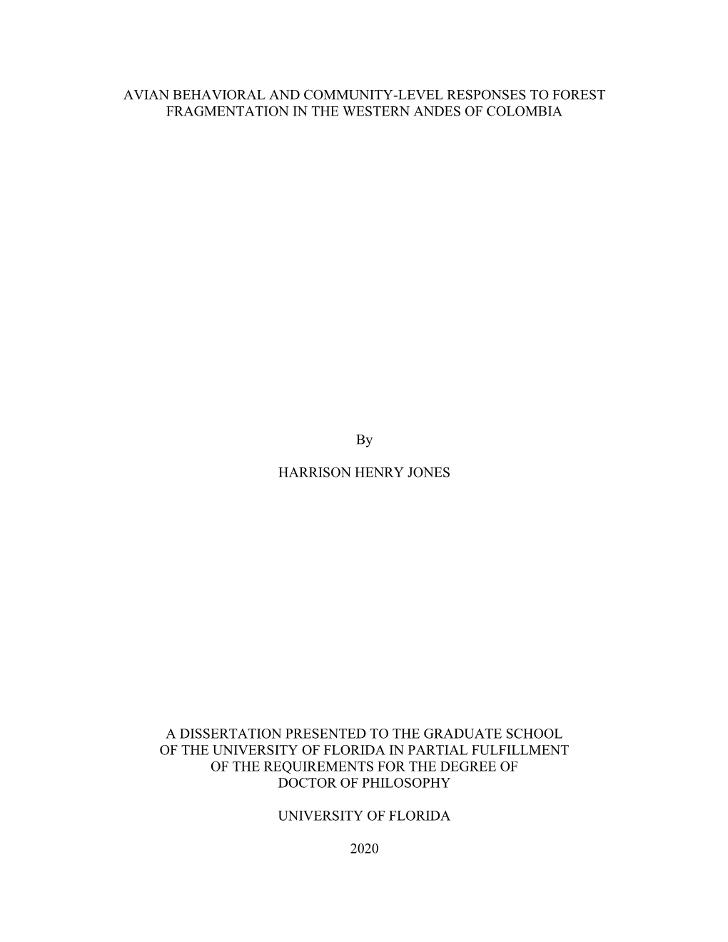 University of Florida Thesis Or Dissertation