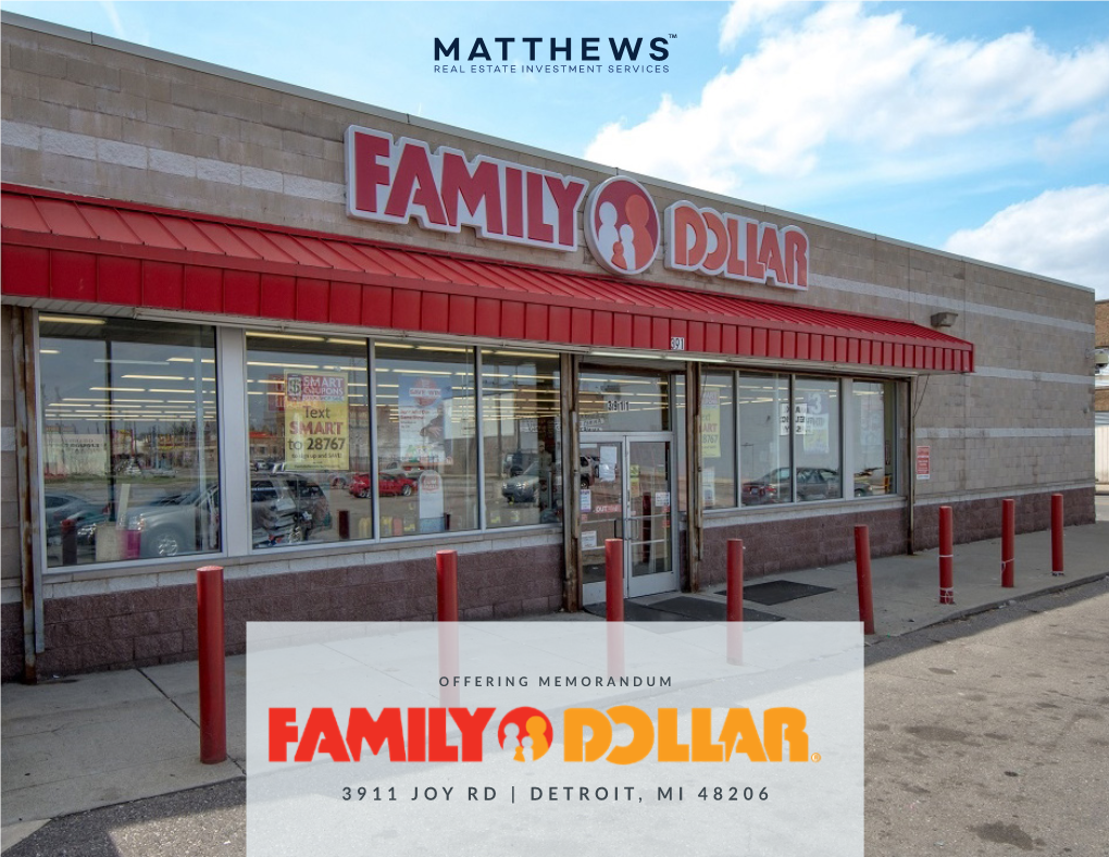 Family Dollar | 3911 Joy Rd | Detroit, MI 48206