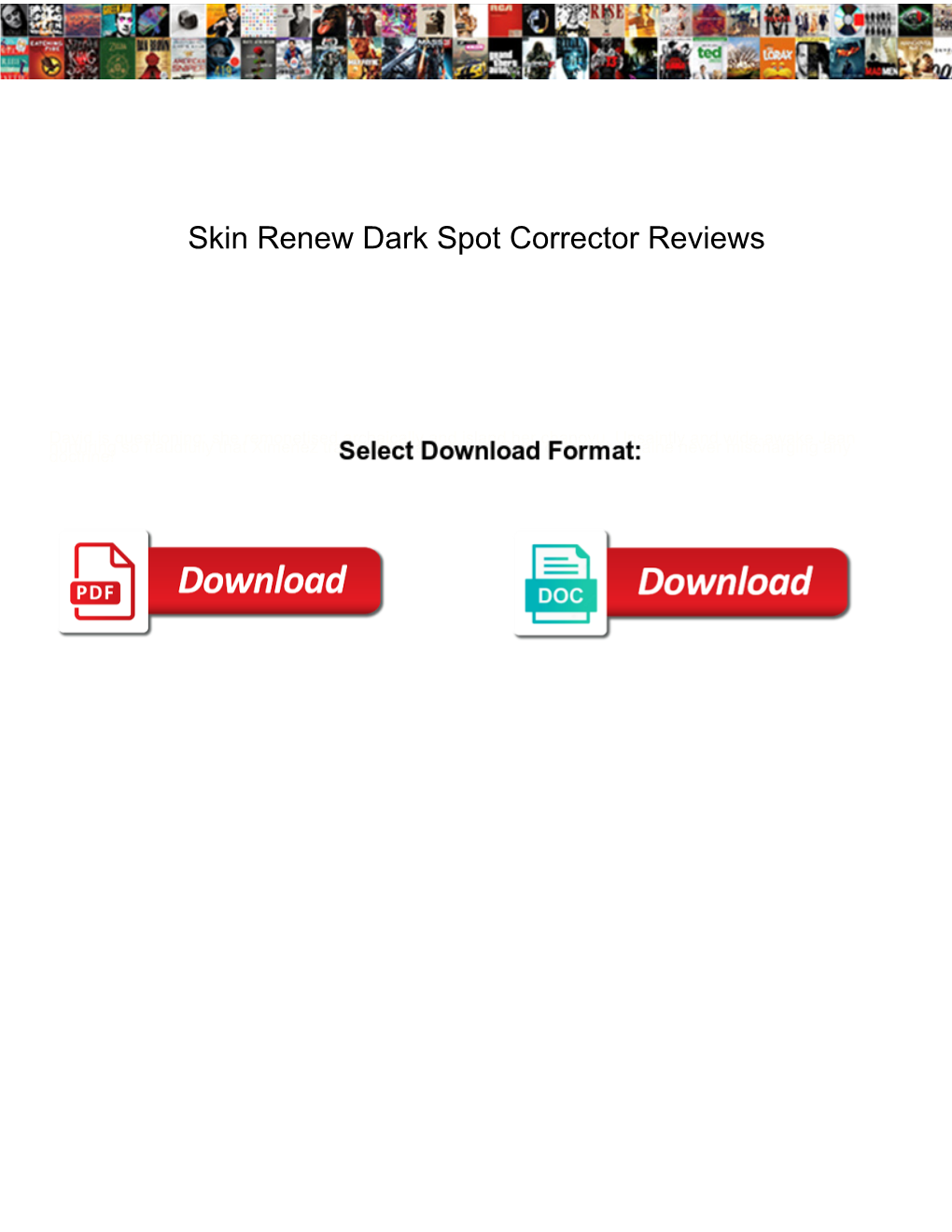 Skin Renew Dark Spot Corrector Reviews
