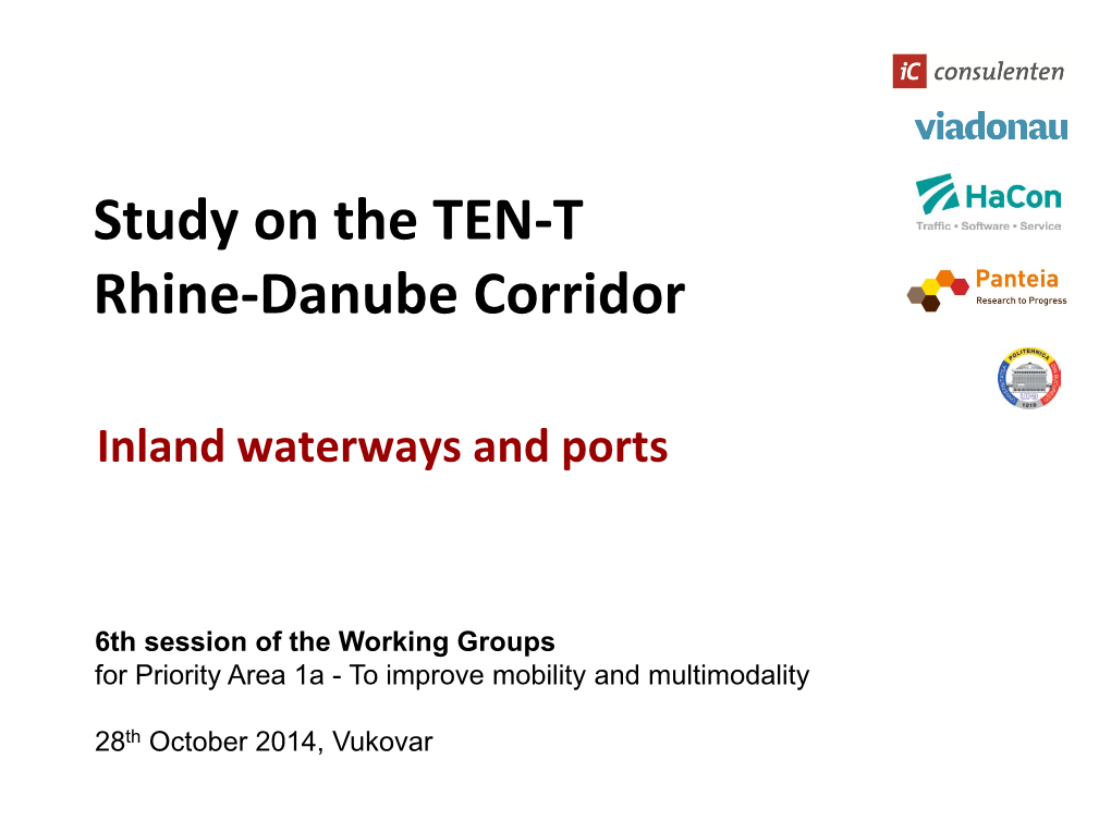 Study on the TEN-T Rhine-Danube Corridor