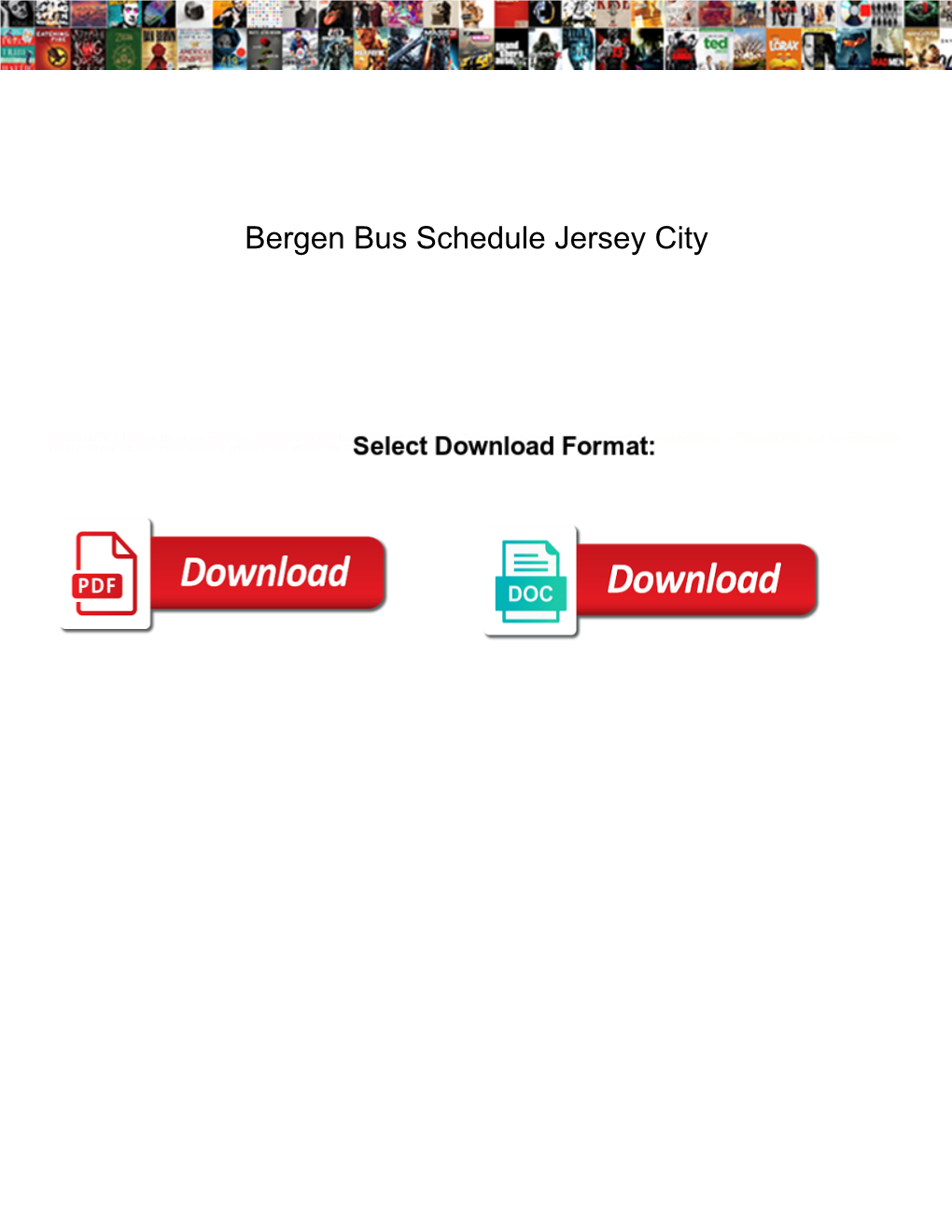 Bergen Bus Schedule Jersey City