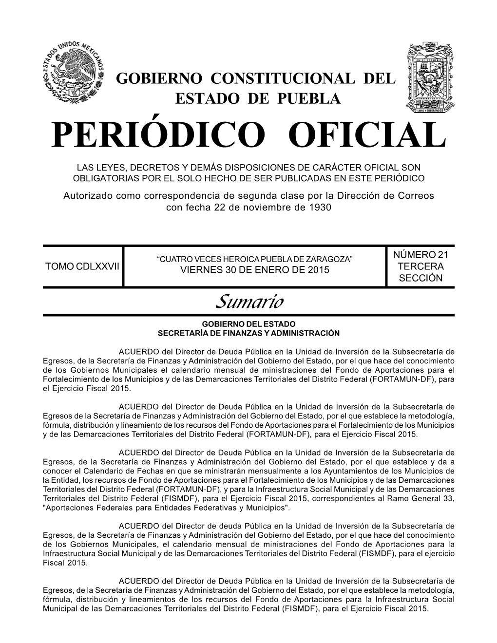 Periódico Oficial