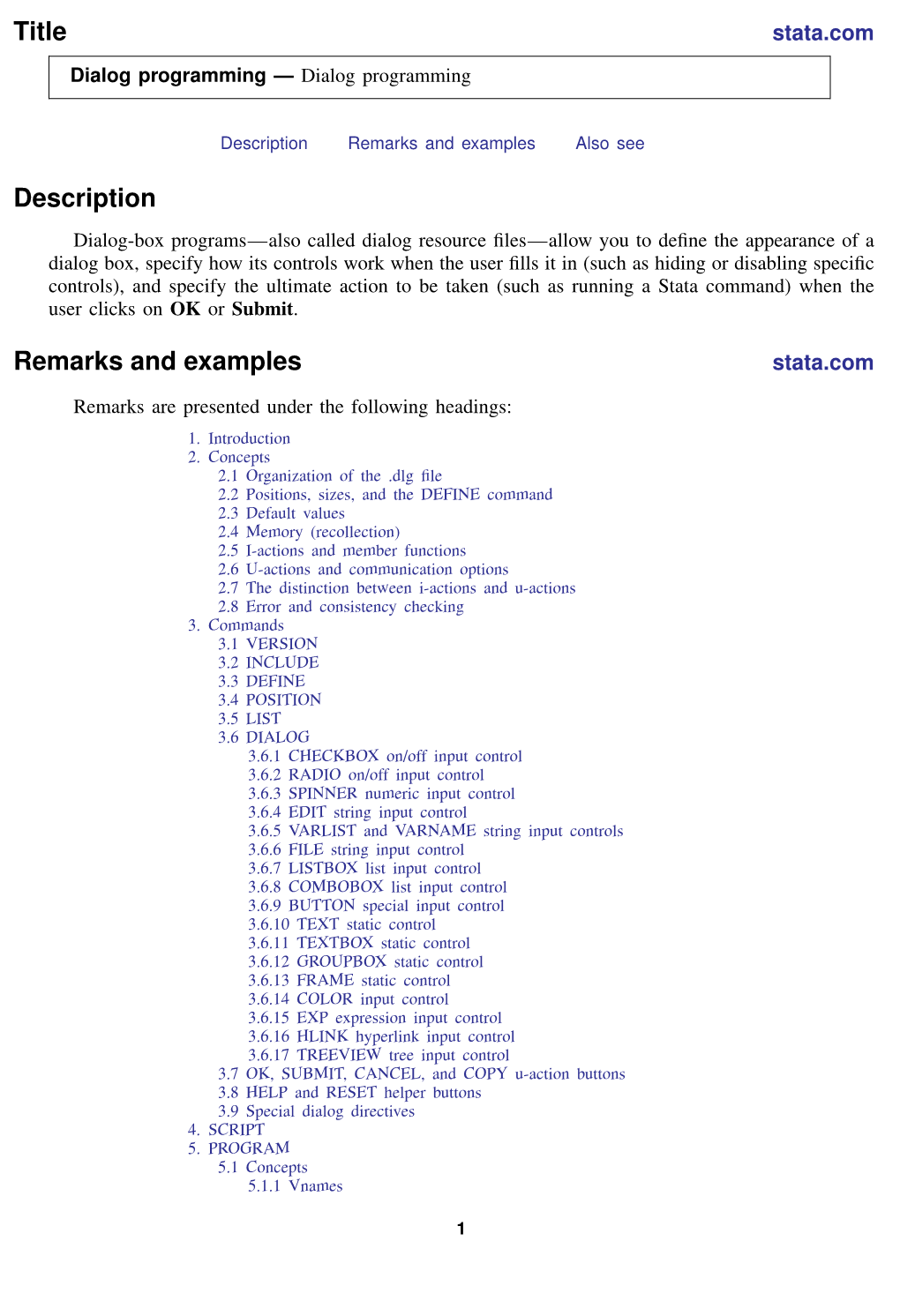 Dialog Programming — Dialog Programming