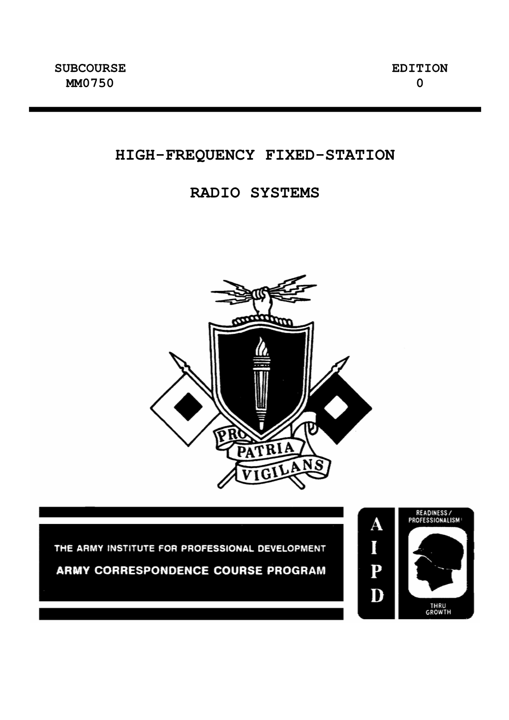 High-Frequency Fixed-Station Radio Systems