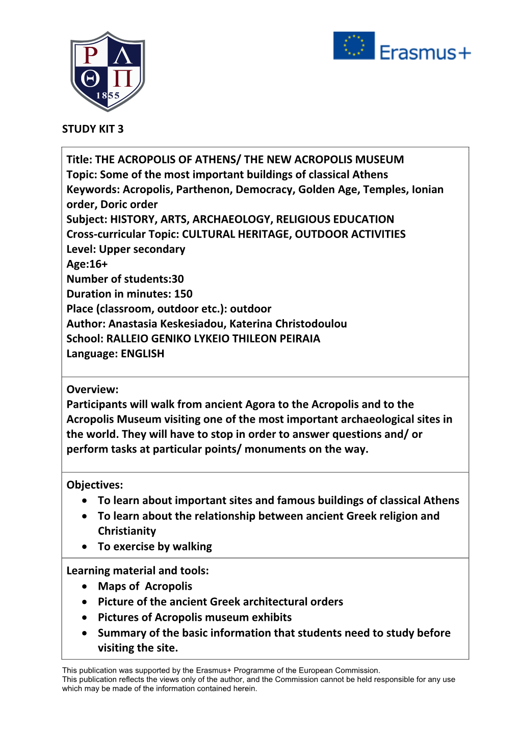 Study Kit Framework Template.Docx