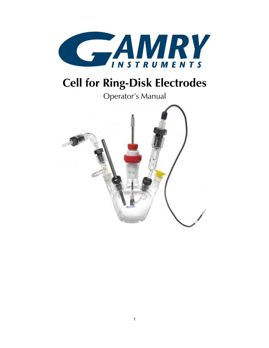 Rotating Disk Electrode Cell Manual