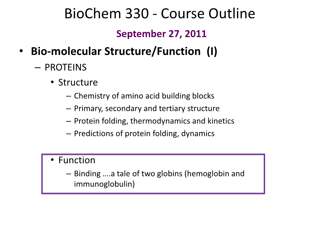 09.27.11 Hemoglobin Binding