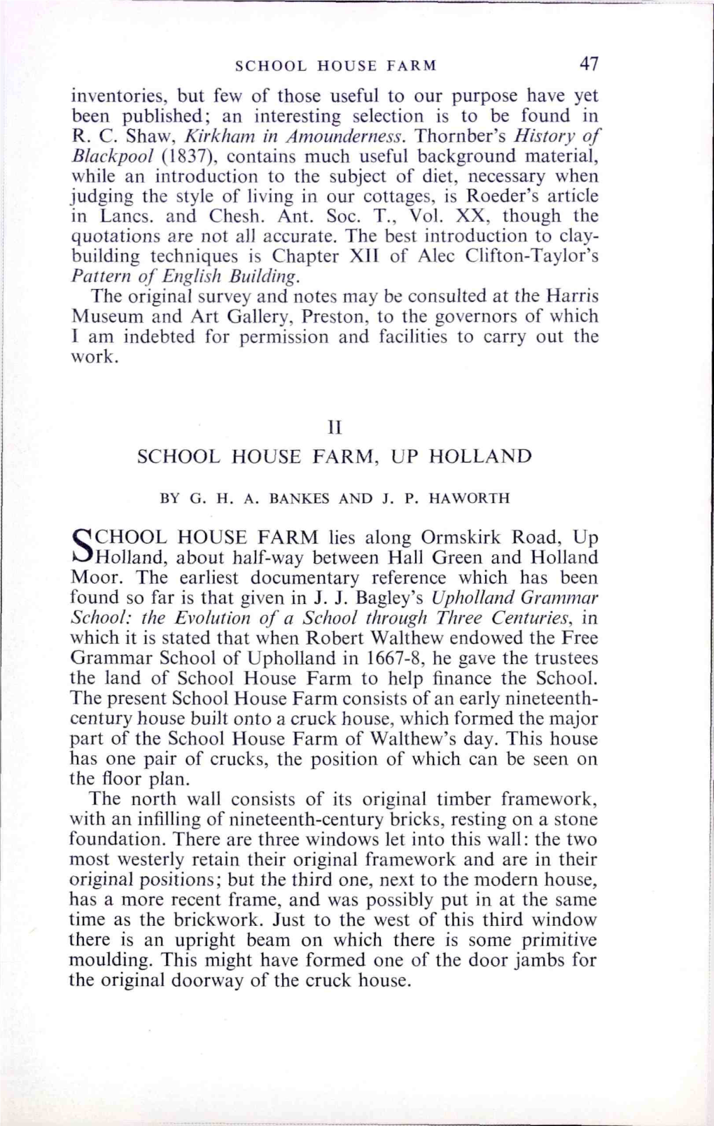 School House Farm, up Holland