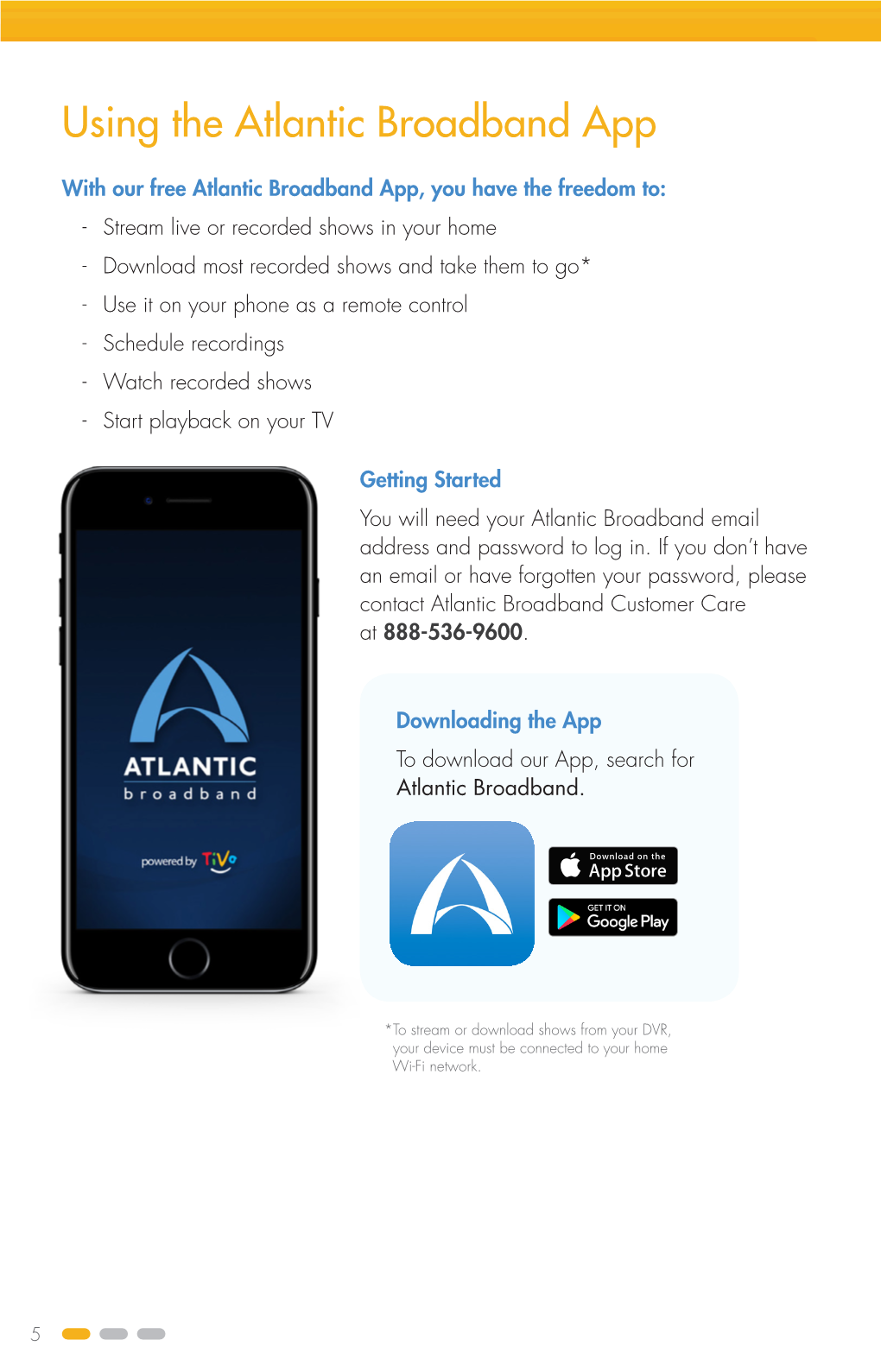Atlantic Broadband App Guide