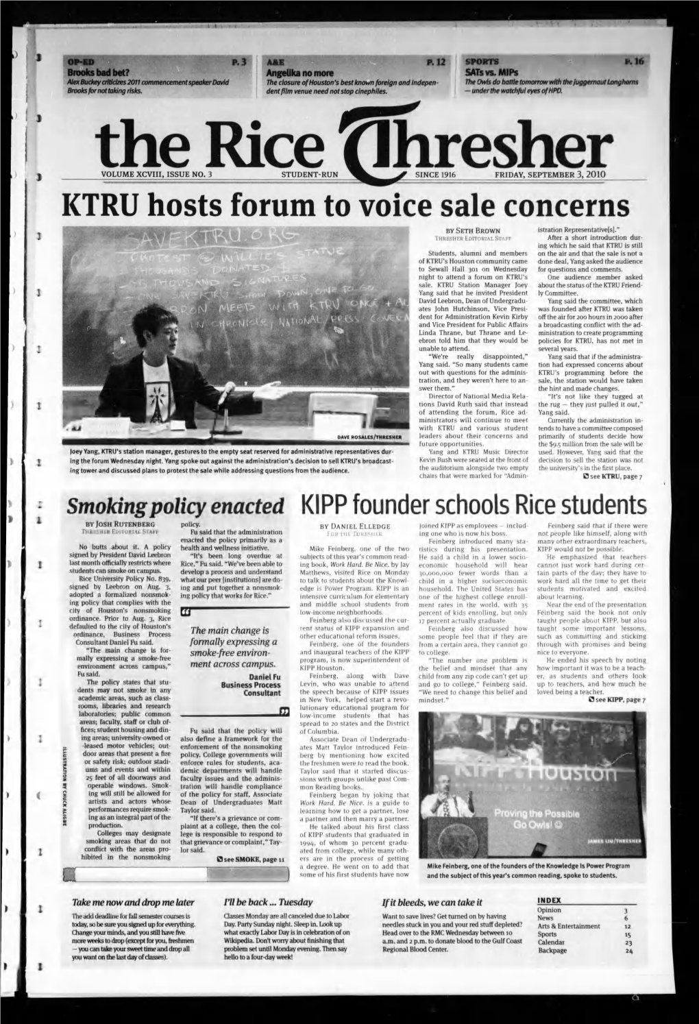 KTRU Hosts Forum to Voice Sale Concerns