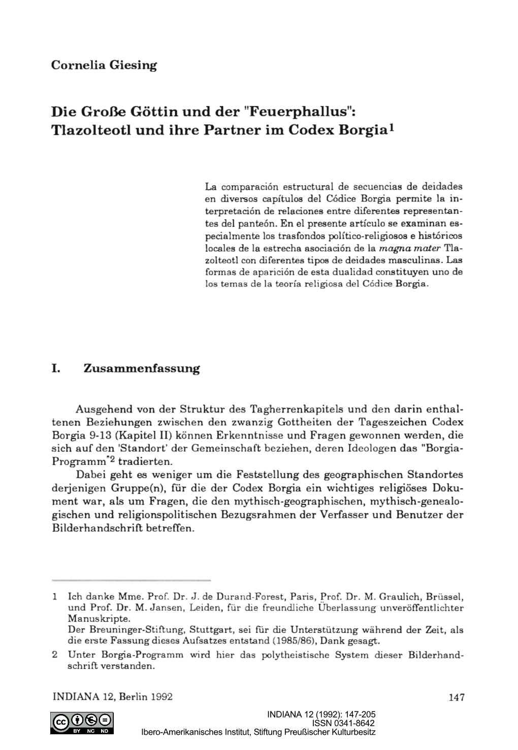 Die Große Göttin Und Der "Feuerphallus": Tlazolteotl Und Ihre Partner Im Codex Borgial