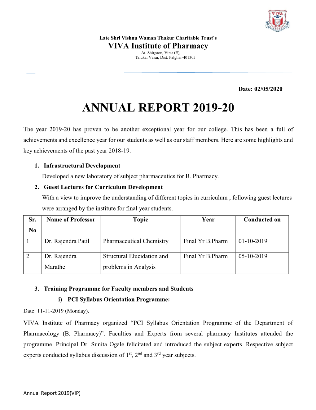 Annual Report 2019-20