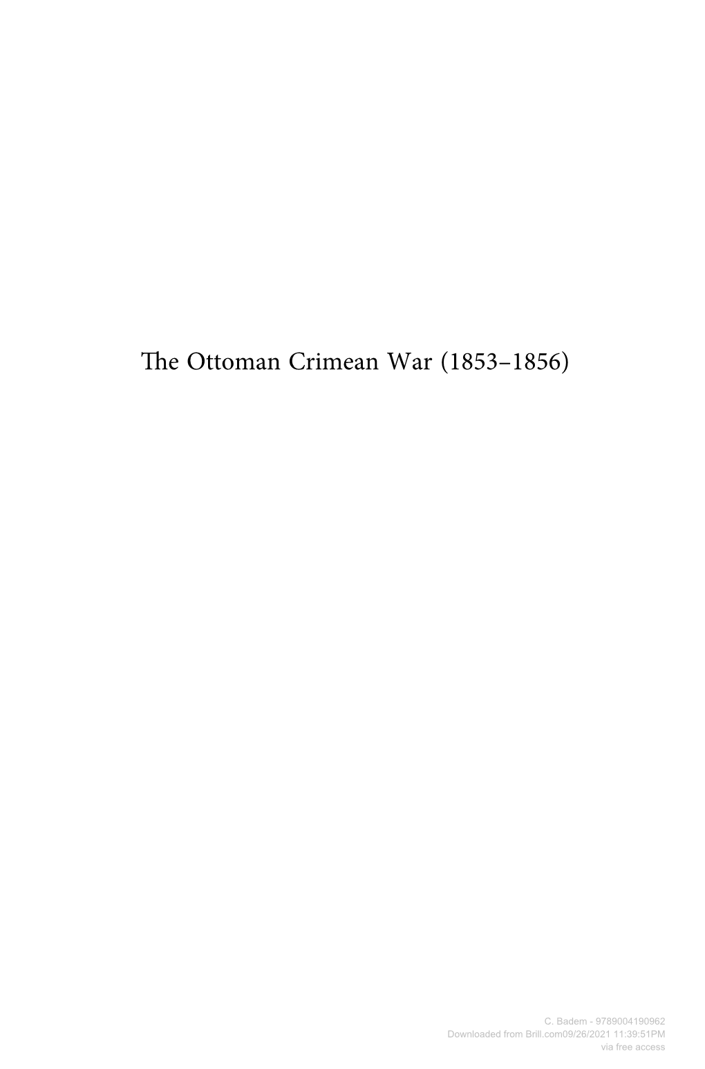 The Ottoman Crimean War, 1853–1856 / by Candan Badem