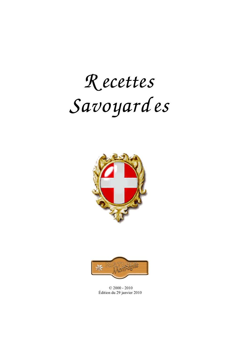 Recettes Savoyardes