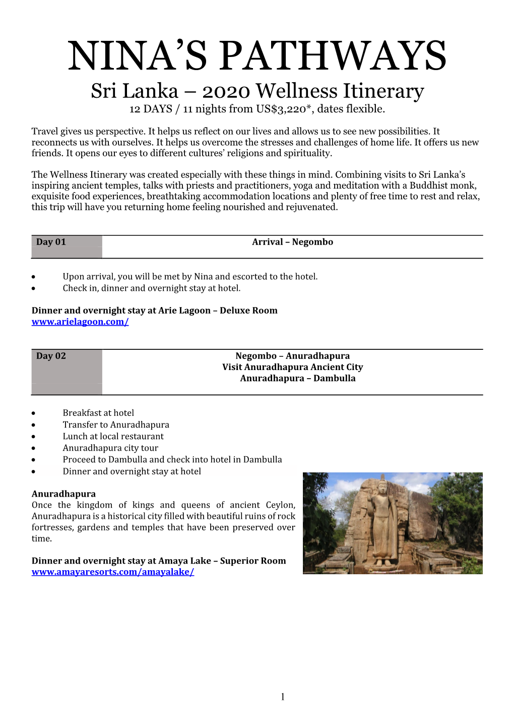 Download the Itinerary (PDF)