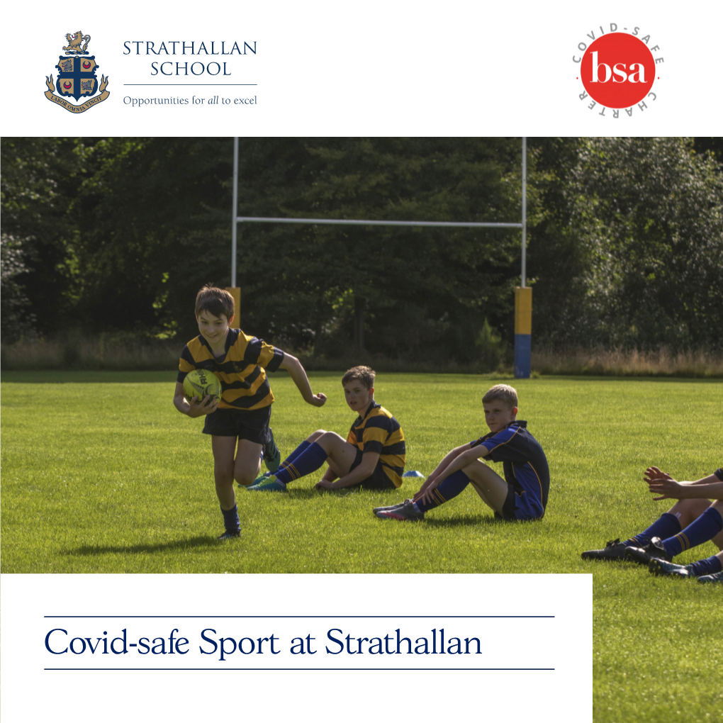 Covid-Safe Sport at Strathallan