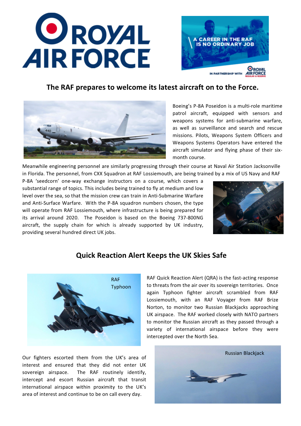 RAF News Letter April 19