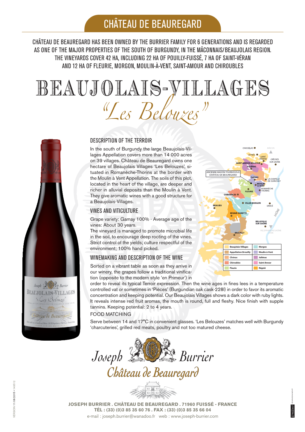 BEAUJOLAIS-VILLAGES “Les Belouzes”