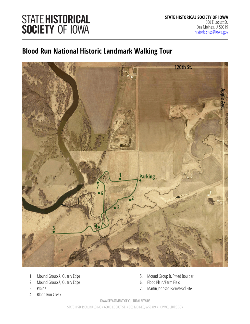 Blood Run National Historic Landmark Walking Tour