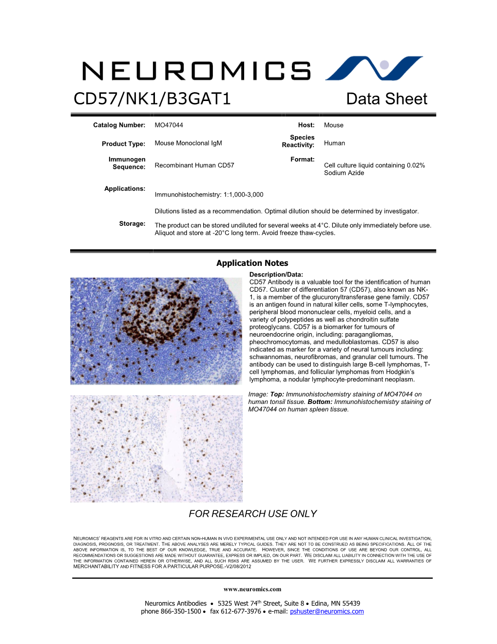 CD57/NK1/B3GAT1 Data Sheet