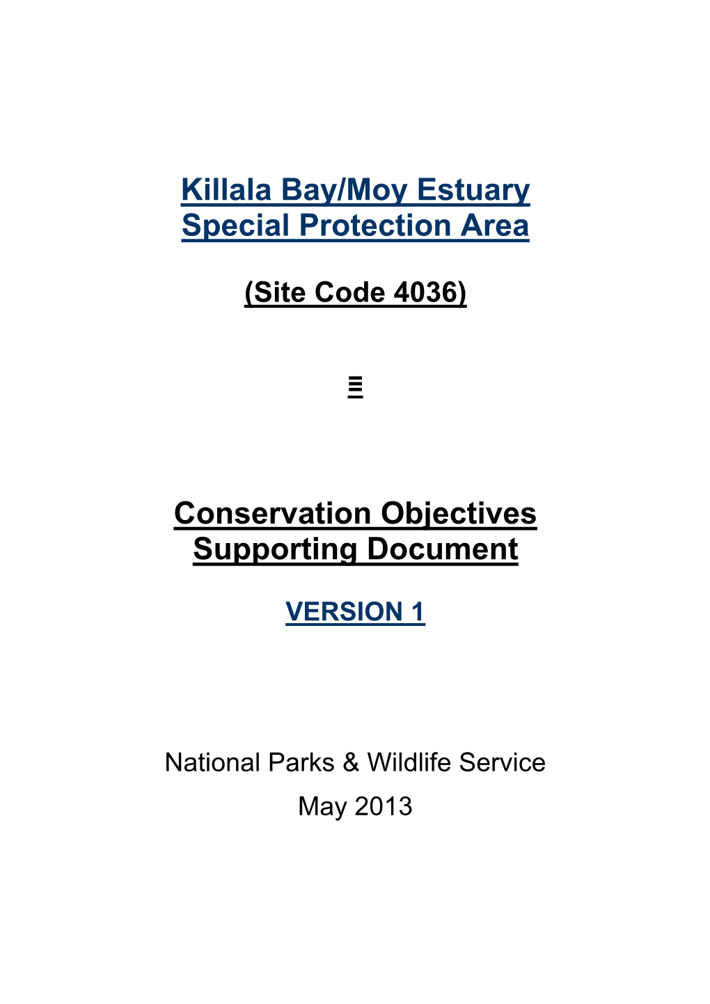 Killala Bay /Moy Estuary Special Protection Area