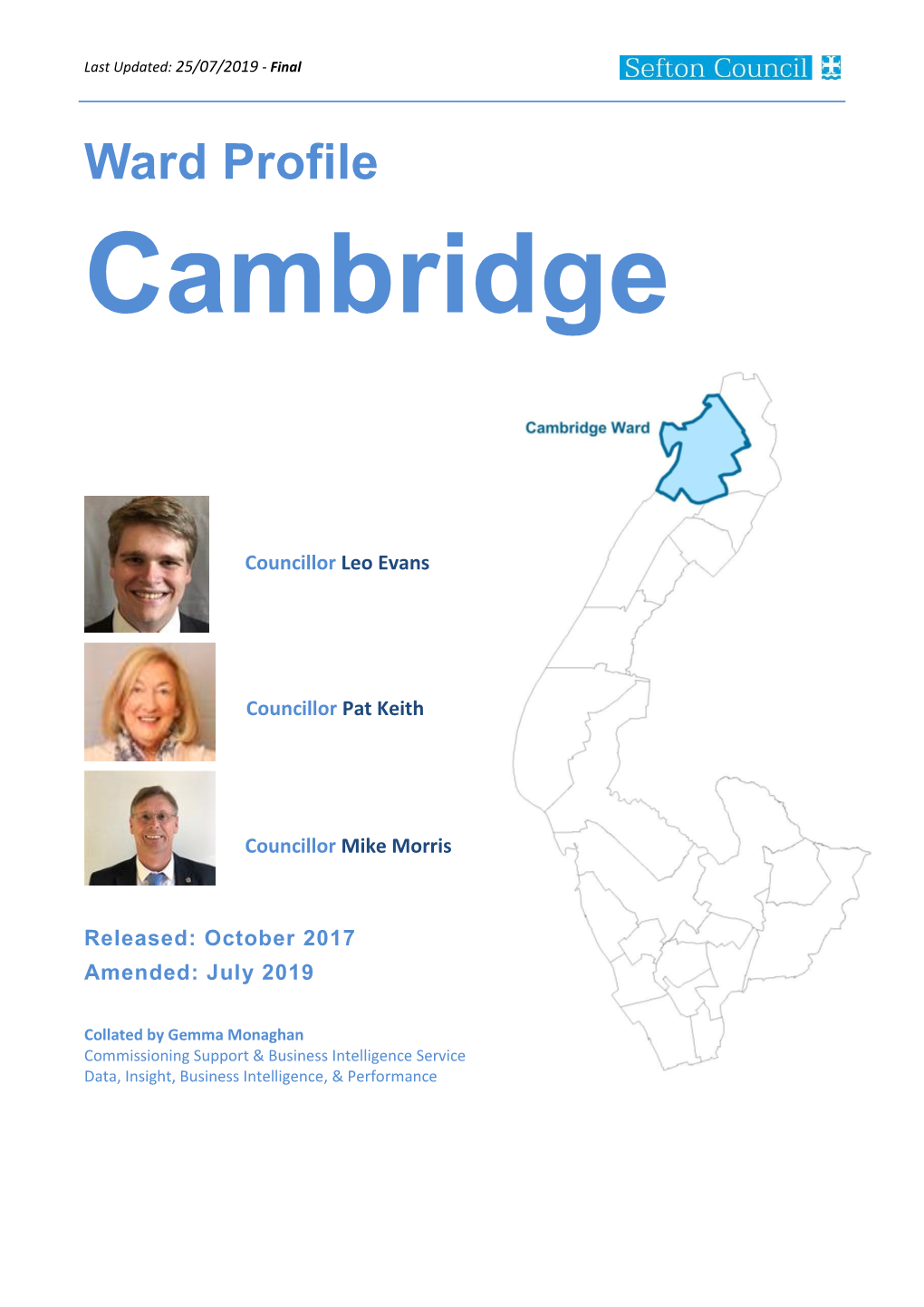 Cambridge Ward Profile
