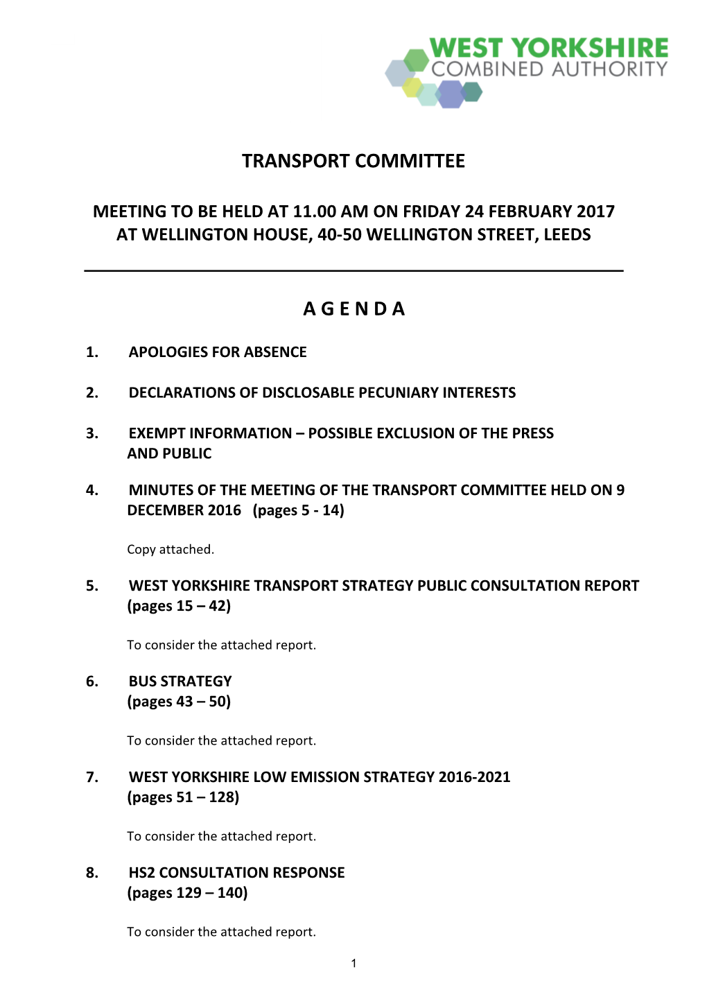 Transport Committee