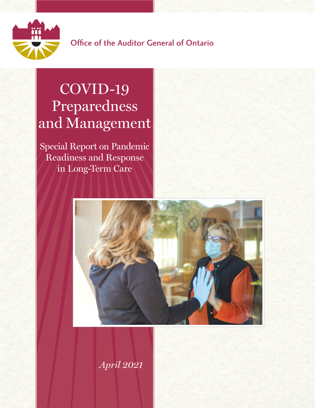 Special Report on Pandemic Readiness and Response in Long-Term Care