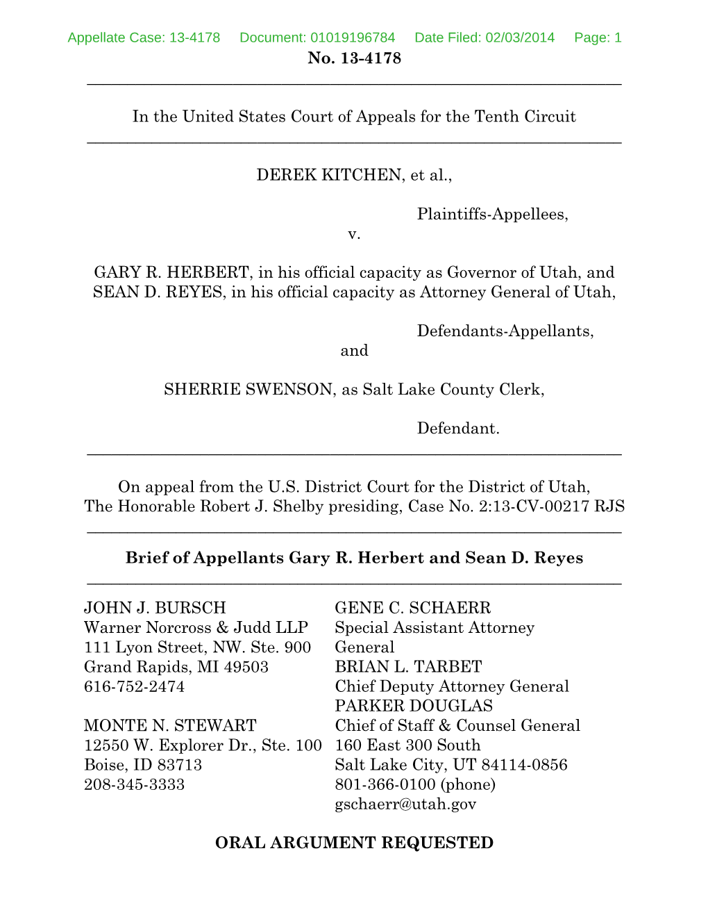 Appellate Case: 13-4178 Document: 01019196784 Date Filed: 02/03/2014 Page: 1 No