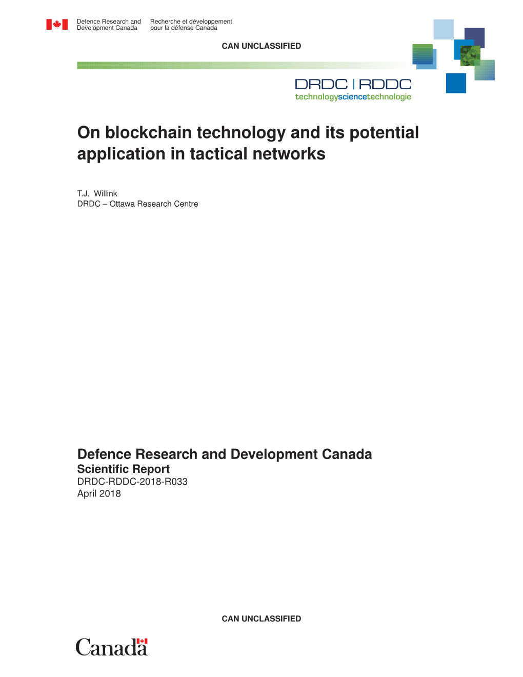 Blockchain Technology and Its Potential Application in Tactical Networks