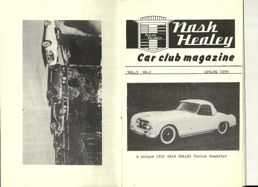 Nash Healey Car Club Magazine Vol 5
