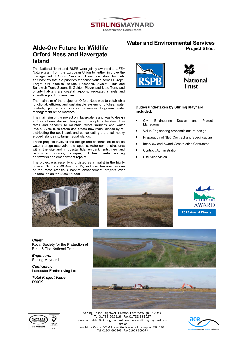 Alde-Ore Future for Wildlife Orford Ness and Havergate Island