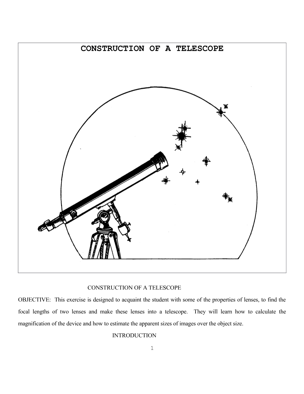 Construction of a Telescope