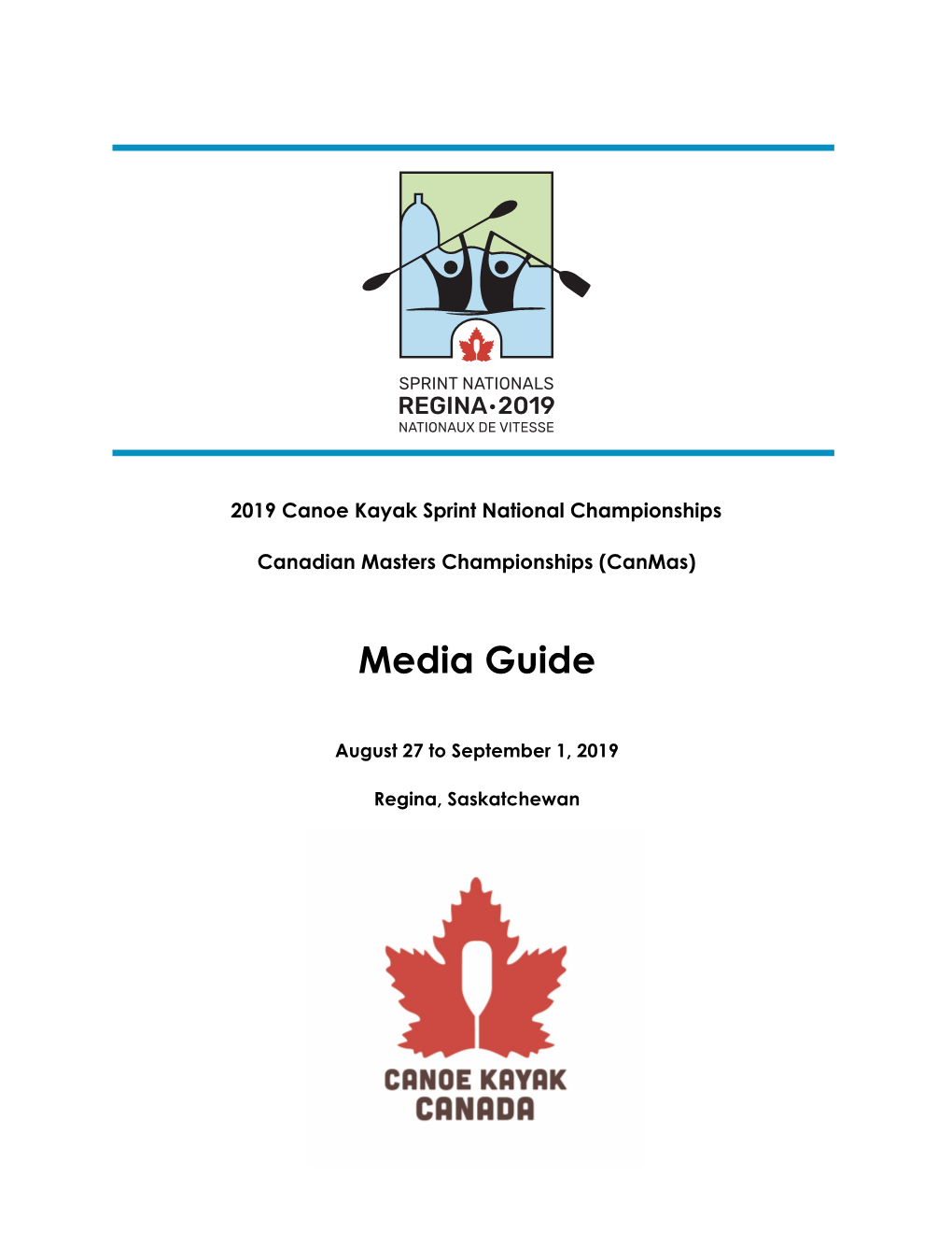 2019 Canoe Kayak Sprint Nationals Media Guide