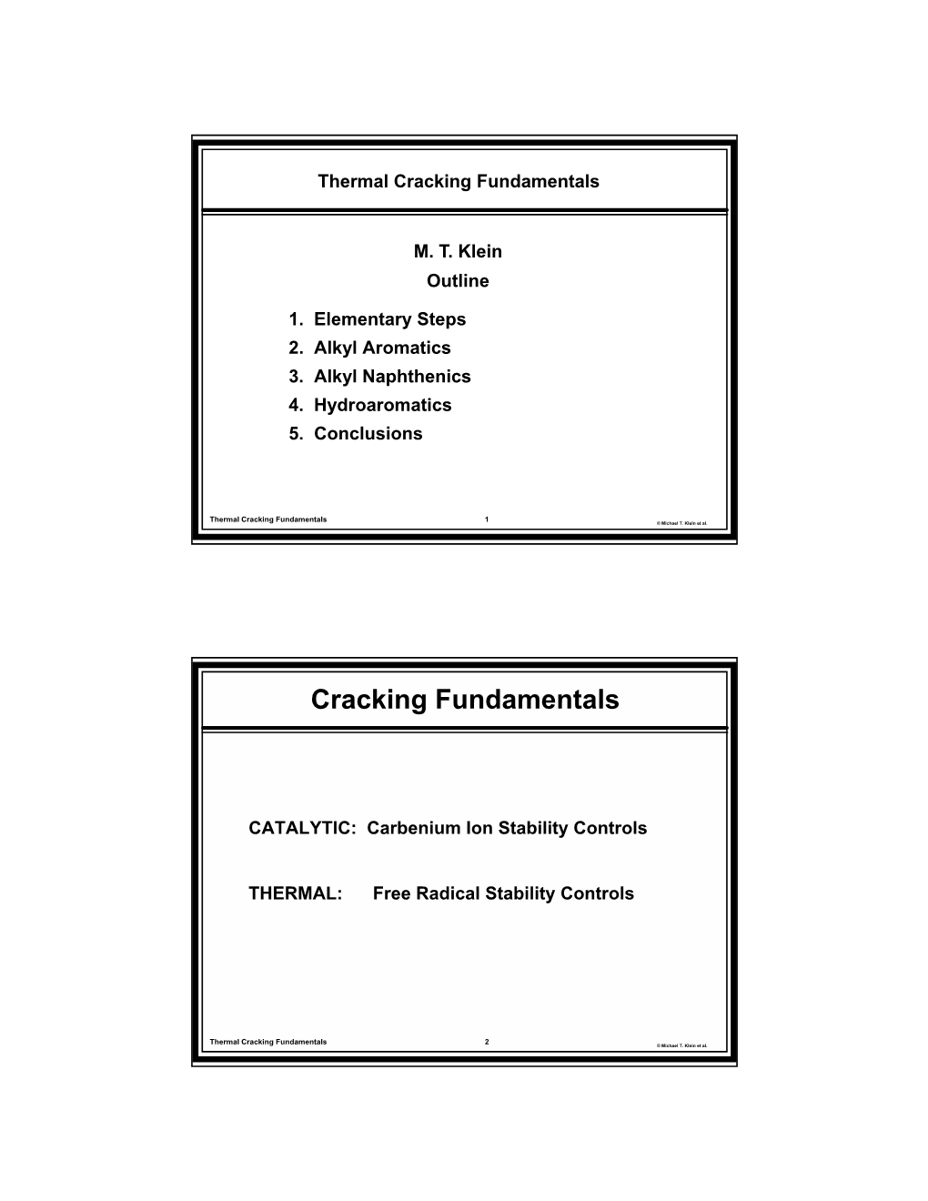 Cracking Fundamentals