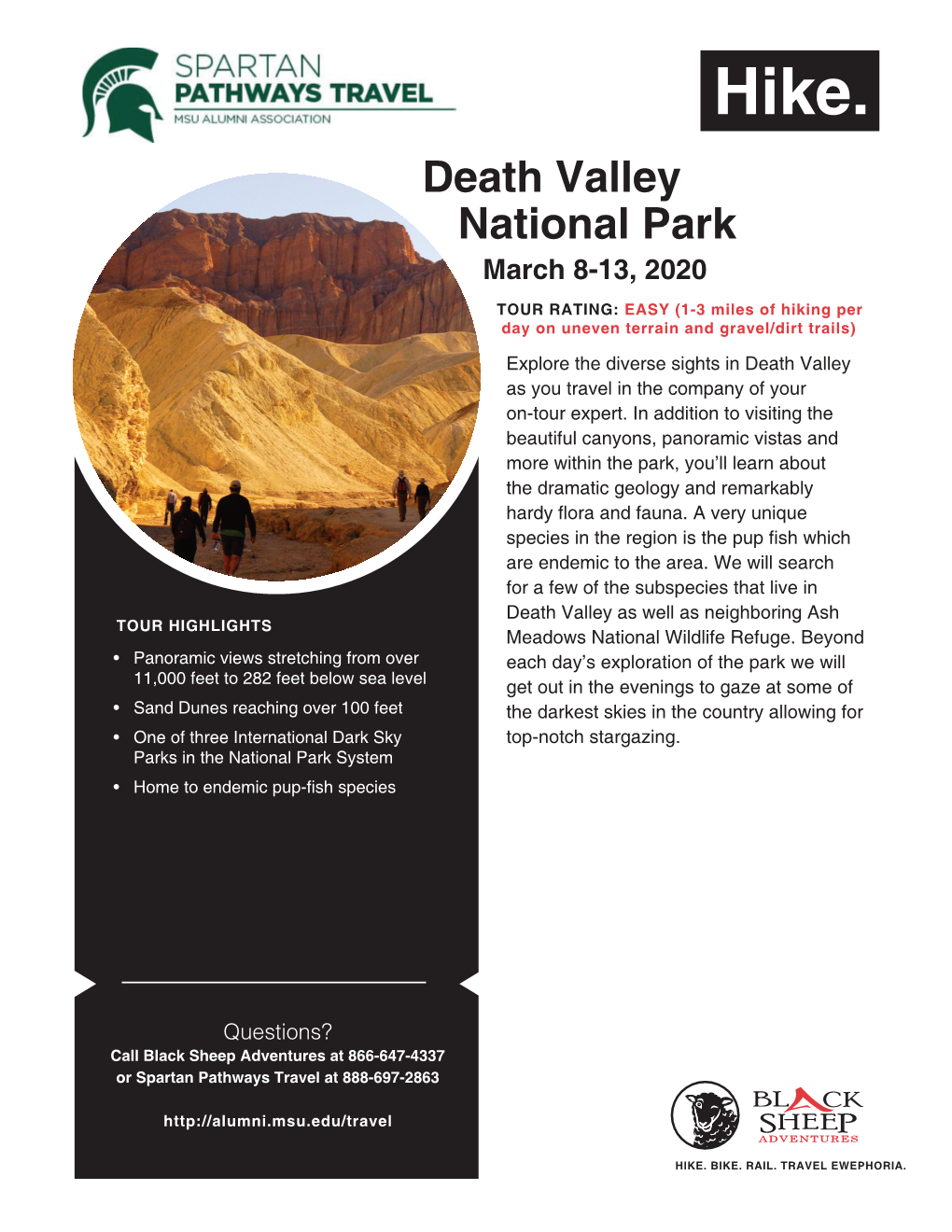 Death Valley National Park March 8-13, 2020