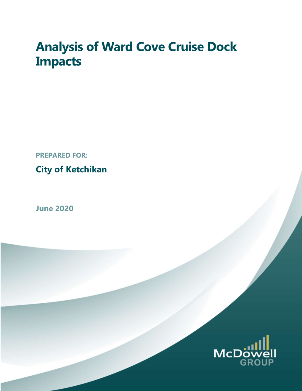 Analysis of Ward Cove Cruise Dock Impacts