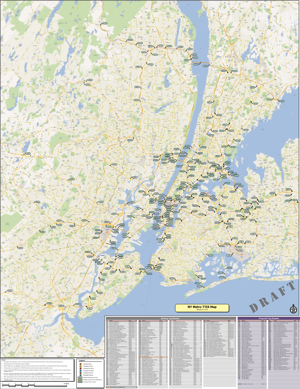 NY Metro TTIS Map SI11 January 24, 2013 DRAF T