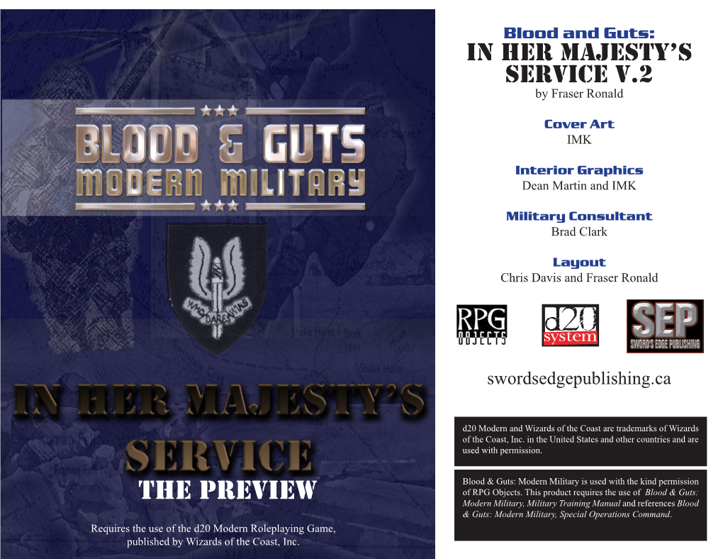 The Preview Modern Military, Military Training Manual and References Blood & Guts: Modern Military, Special Operations Command