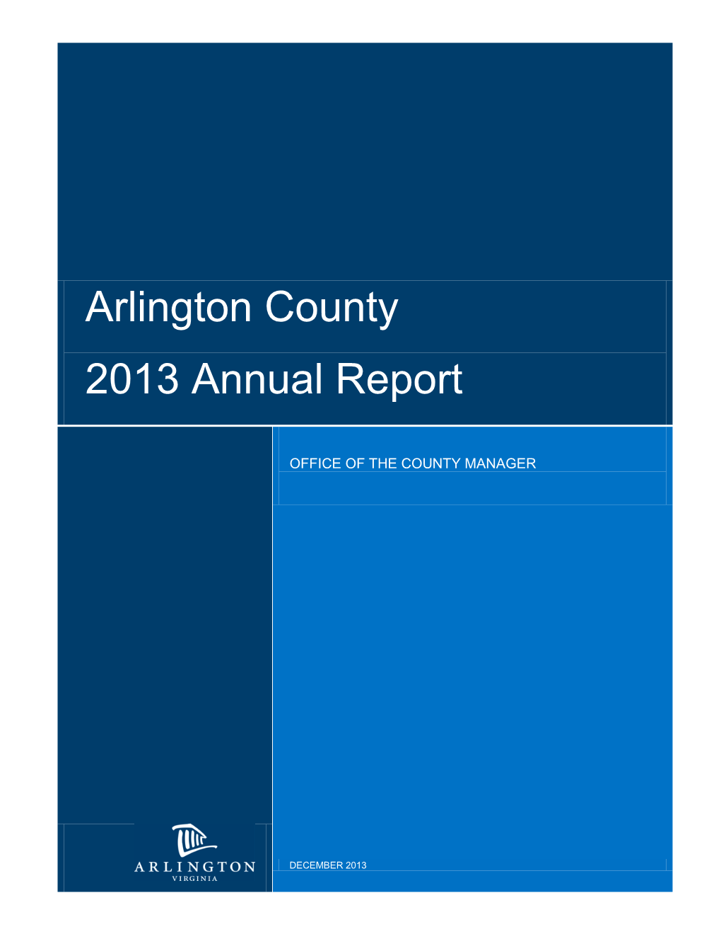 Arlington County 2013 Annual Report